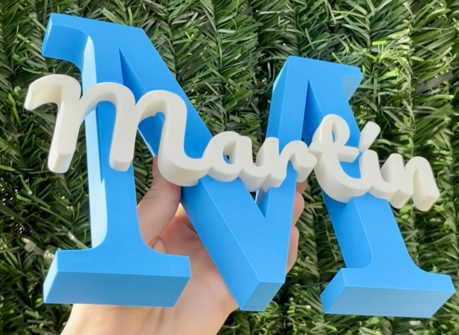Letter name stand